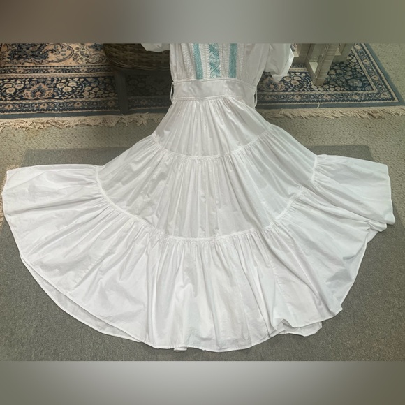 Foxy Lady Full Swing Circle skirt w beautiful drape. Vntg 80s Boho. Gorgeous ! - Picture 3 of 10